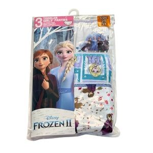 💫$6/ADD ON 💫 NWT Disney Frozen II Toddler Girls Panties 3 Pair Set, Size 2T/3T